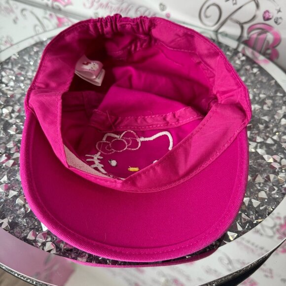 Hello Kitty Pink hat cap sparkly glitter embroidered rare vintage